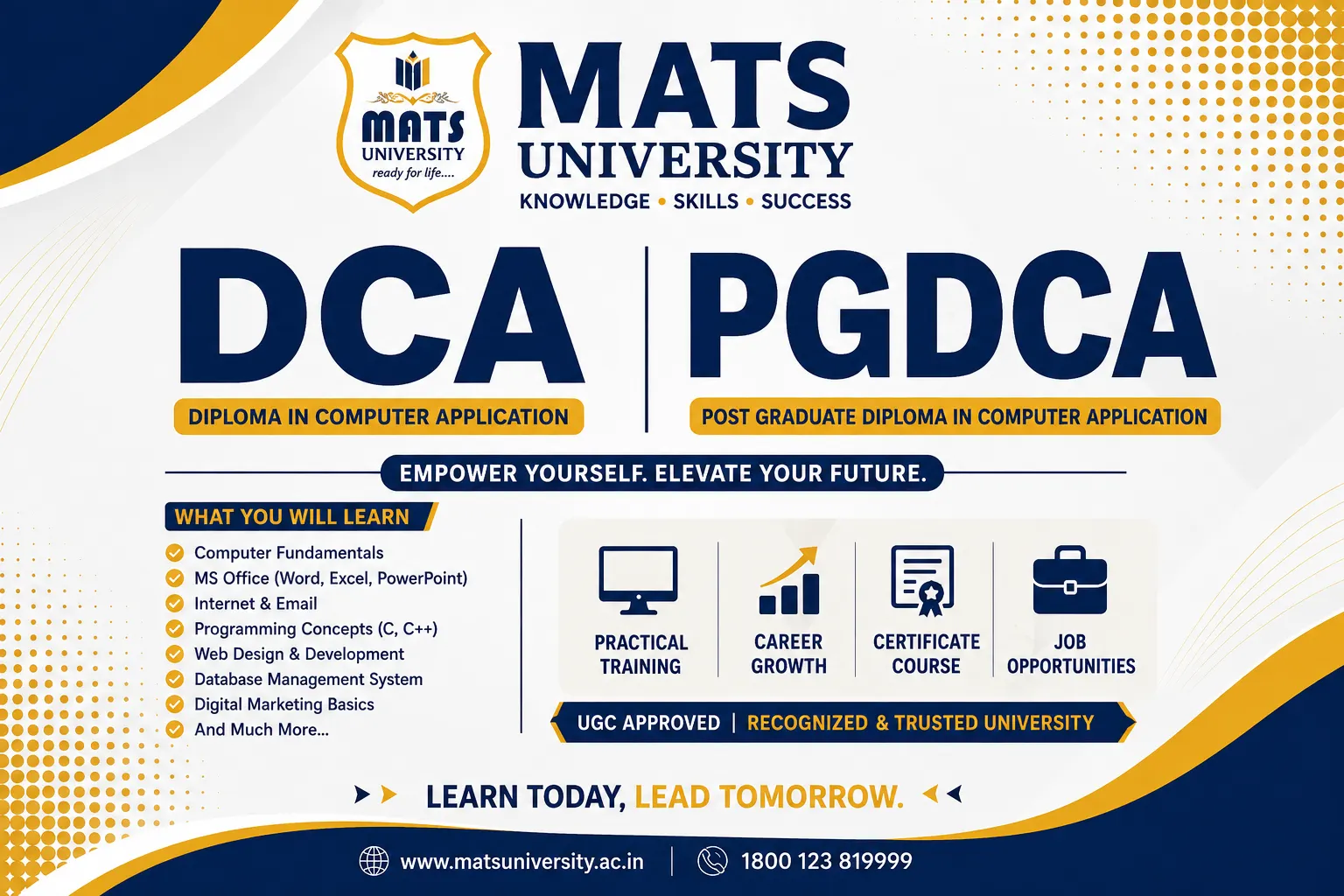 University DCA / PGDCA